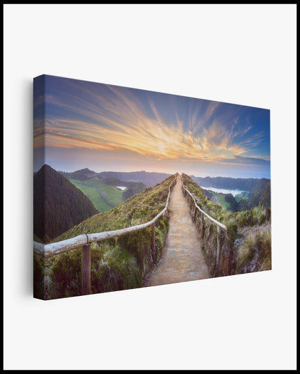 Mountain Landscape Hiking Trail Canvas