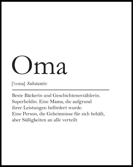 Definition Oma