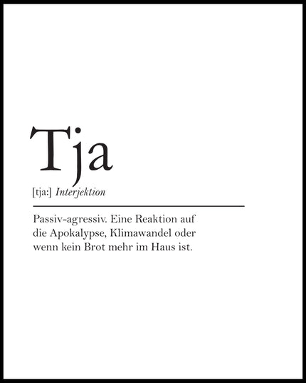 Definition Tja