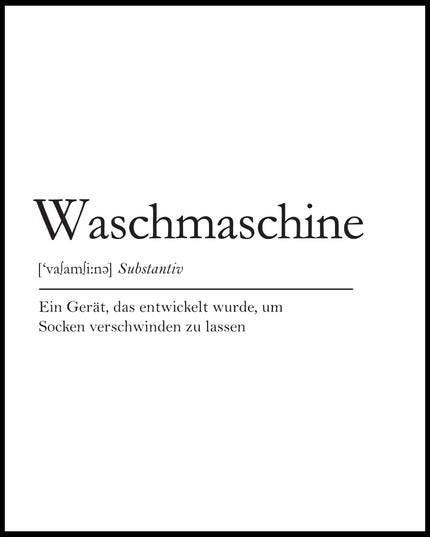 Definition Waschmaschine