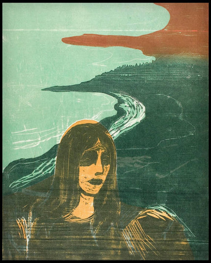 Woman's Head against the Shore