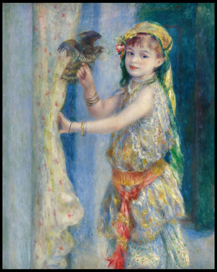 Child with a bird (Mademoiselle Fleury in Algerian costume)