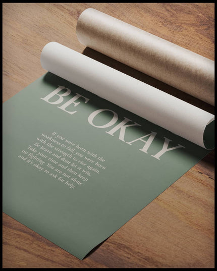 It's Okay Not To Be Okay Illustration Poster