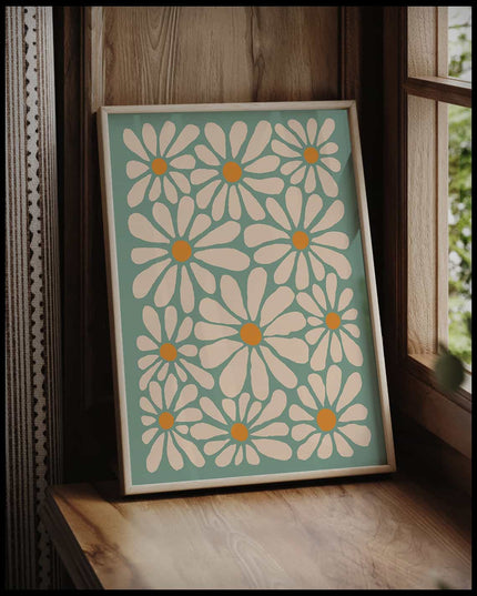 Blumenmuster Poster