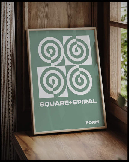 Square Spiral Poster